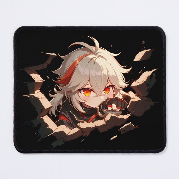 Item preview, Kazuha Peeking Through Wall Chibi Style From Genshin Impact Game designed and sold by TorbenKuhano.