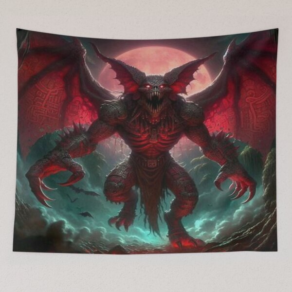 Item preview, Camazotz Maya Bat God - Ancient Mythology Dark Fantasy Monster Art designed and sold by FaresTes.