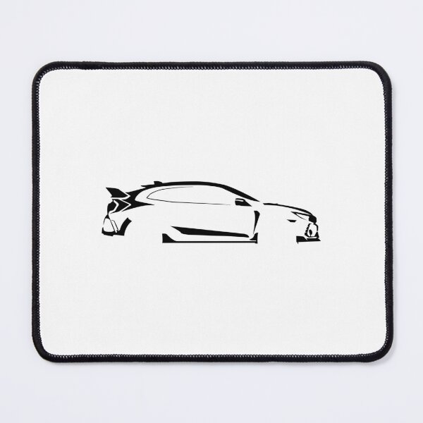 Item preview, Civic Type R FK8 (2018) Minimalist Car Silhouette (Black) designed and sold by FearnCreative.