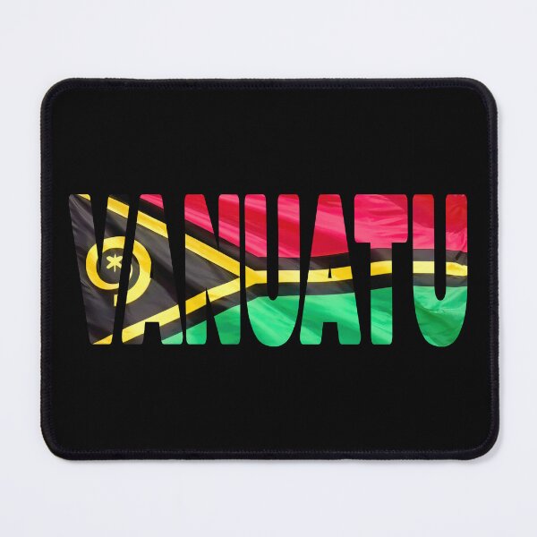 Item preview, VANUATU - Flag Flying in Wind cut to Letters Souvenir Sticker Shirt designed and sold by Adam Gormley.
