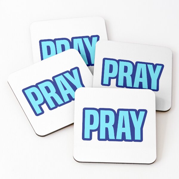 Item preview, Pray, Blue Outline Bold designed and sold by Memes N Lore .
