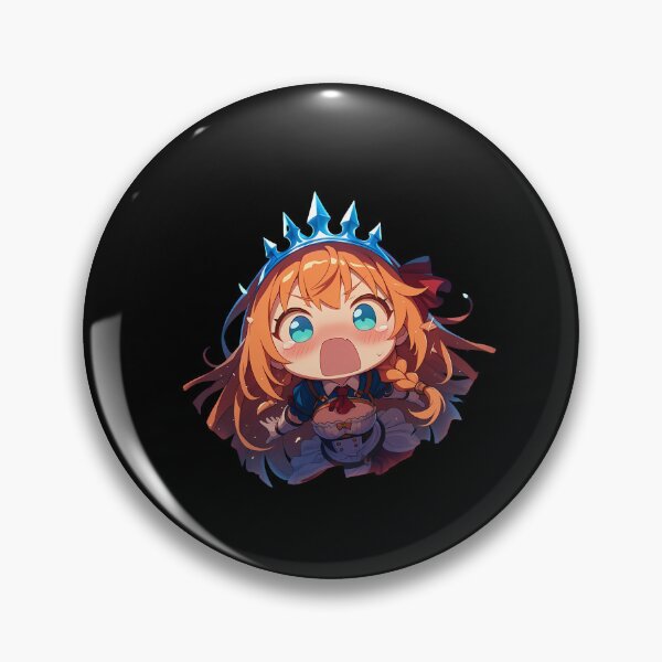 Item preview, Pecorine Peeking Chibi Kawaii Princess Connect Game Anime Girl Design designed and sold by TorbenKuhano.