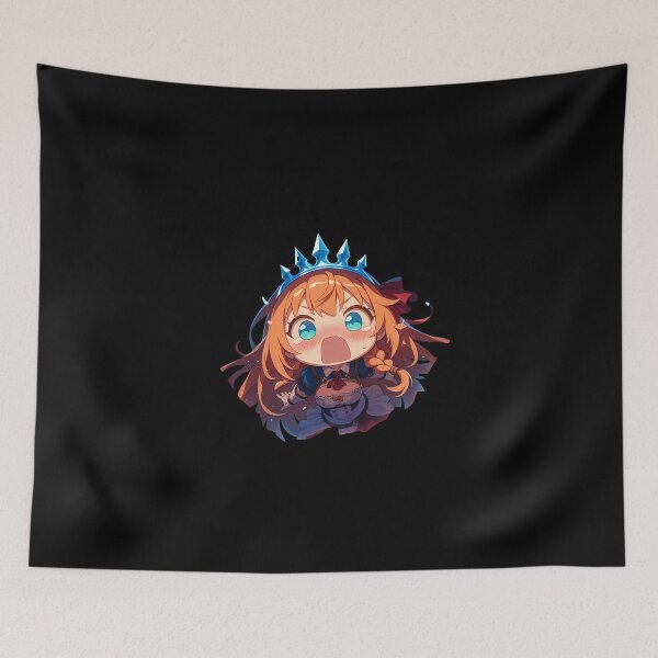 Item preview, Pecorine Peeking Chibi Kawaii Princess Connect Game Anime Girl Design designed and sold by TorbenKuhano.