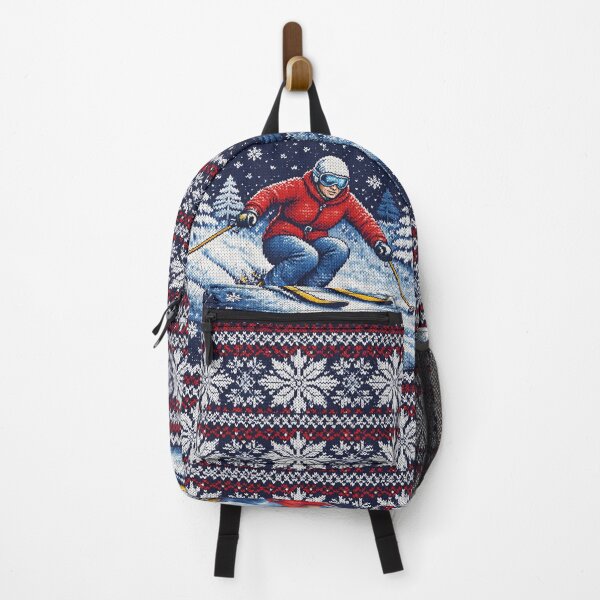 Item preview, cool knitting pattern, skiers in the snow designed and sold by Mauswohn.