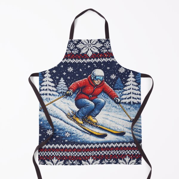 Item preview, cool knitting pattern, skiers in the snow designed and sold by Mauswohn.