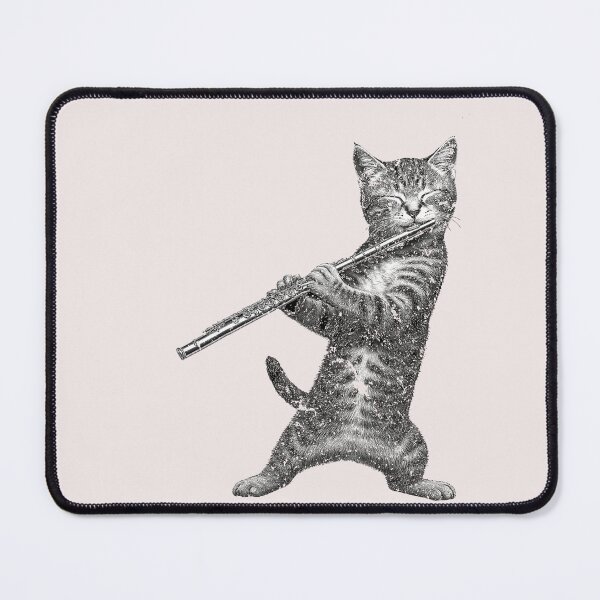 Item preview, Cat Playing Flute Funny Gifts For Cat Lover Cat Mom Cat Dad designed and sold by ArleneRowe.