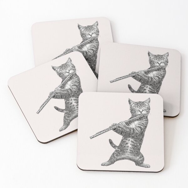 Item preview, Cat Playing Flute Funny Gifts For Cat Lover Cat Mom Cat Dad  designed and sold by ArleneRowe.