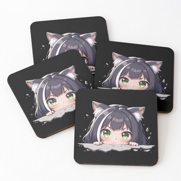 Item preview, Kyaru Peeking Chibi Kawaii Princess Connect Game Anime Girl Design designed and sold by TorbenKuhano.