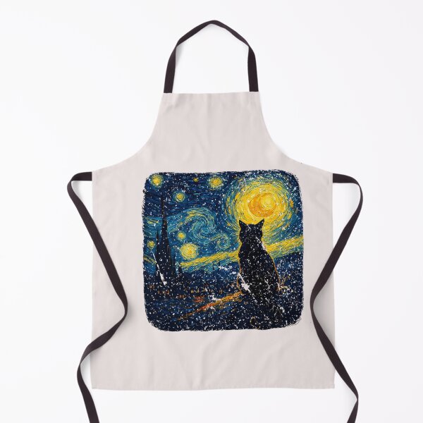 Item preview, Cat Starry Funny Night Cat Lover Van Gogh Cat Mom Cat Dad designed and sold by ArleneRowe.