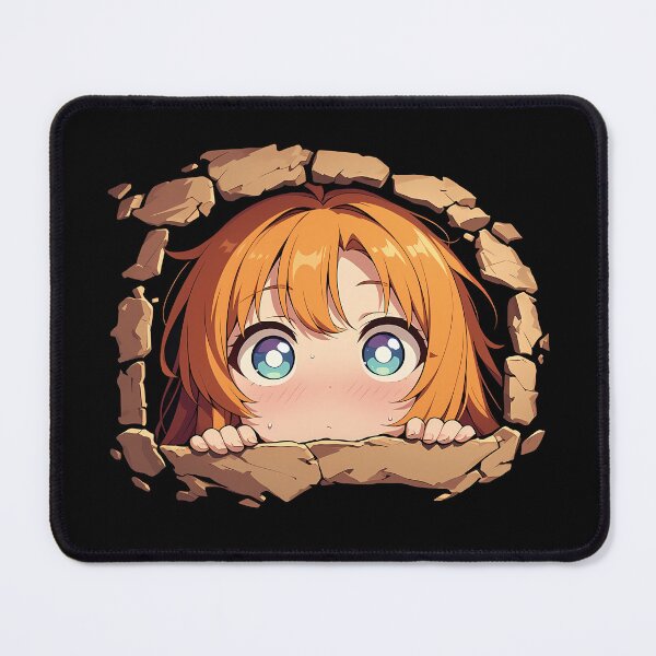 Item preview, Yui Peeking Chibi Kawaii Princess Connect Game Anime Girl Design designed and sold by TorbenKuhano.