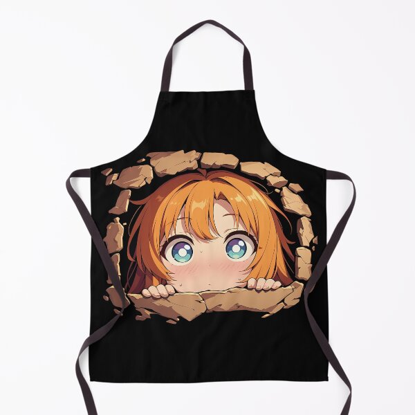 Item preview, Yui Peeking Chibi Kawaii Princess Connect Game Anime Girl Design designed and sold by TorbenKuhano.