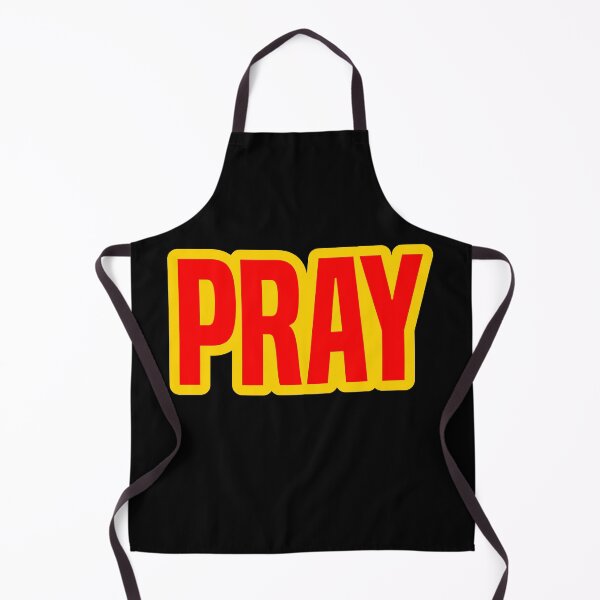Item preview, Pray, Yellow Outline Bold designed and sold by Memes N Lore .