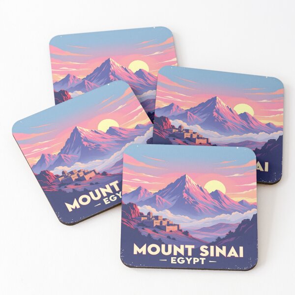 Item preview, Mount Sinai, Egypt: Vintage-Style Painterly Travel Poster designed and sold by LSVart.