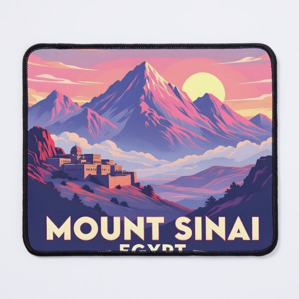 Item preview, Mount Sinai, Egypt: Vintage-Style Painterly Travel Poster designed and sold by LSVart.