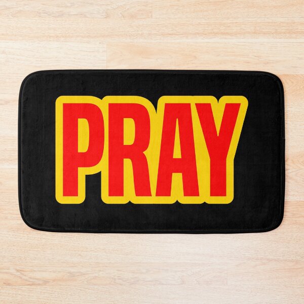 Item preview, Pray, Yellow Outline Bold designed and sold by Memes N Lore .