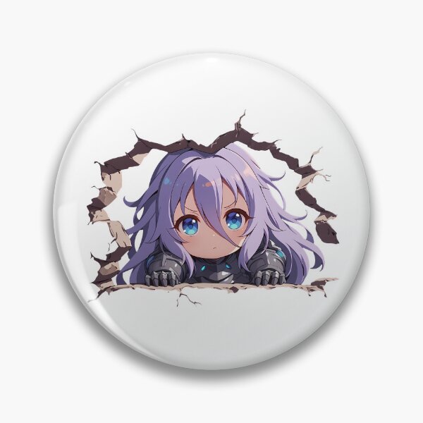 Item preview, Shizuru Peeking Chibi Kawaii Princess Connect Game Anime Girl Design designed and sold by TorbenKuhano.