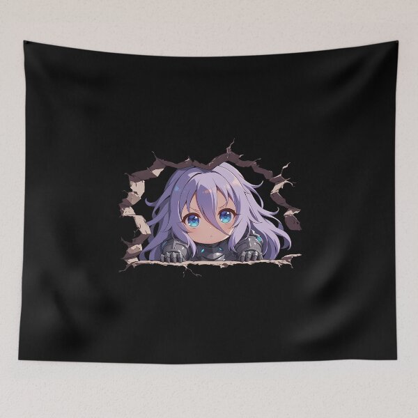 Item preview, Shizuru Peeking Chibi Kawaii Princess Connect Game Anime Girl Design designed and sold by TorbenKuhano.