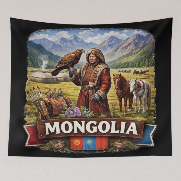 Item preview, Mongolia Nomadic Cultural Design designed and sold by Myra365Art.
