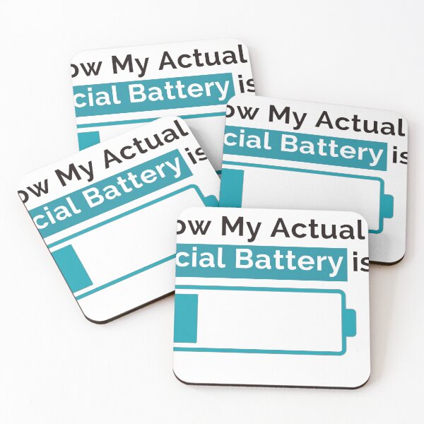 Item preview, How My Actual Social Battery is designed and sold by Beautiful Universe.