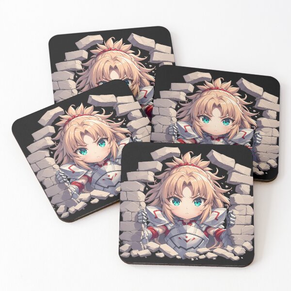 Item preview, Saber Peeking Through Wall Fate Stay Night Anime Girl Kawaii designed and sold by TorbenKuhano.