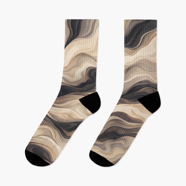 Item preview, Warm Earth Wave Pattern designed and sold by LuxeFusionArt.