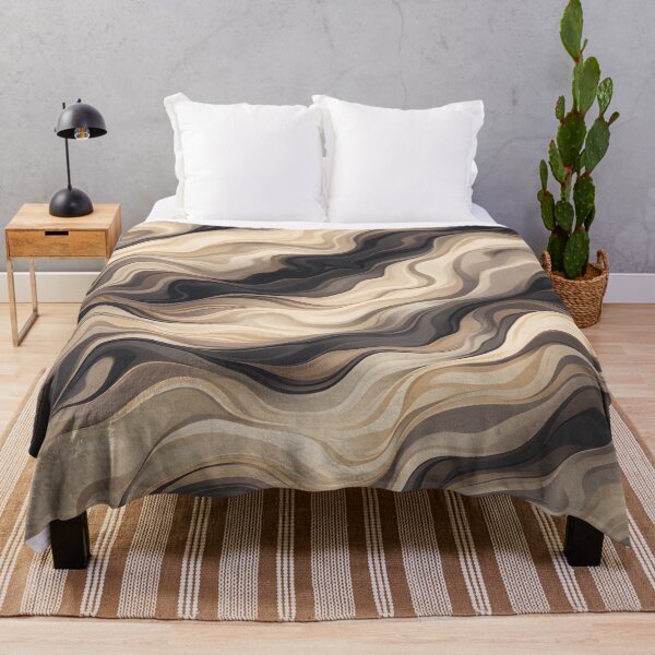 Item preview, Warm Earth Wave Pattern designed and sold by LuxeFusionArt.