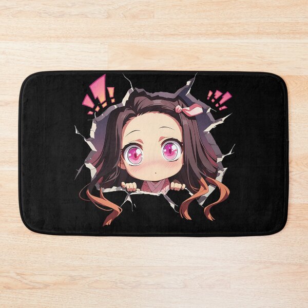 Item preview, Nezuko Kamado Demon Slayer Anime Cute Chibi Peeking Pink Eyes designed and sold by TorbenKuhano.