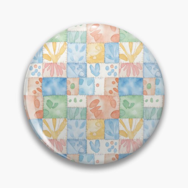 Item preview, Dopamine Style Patchwork Design with Pastel Handprint Motifs and Quilted Texture designed and sold by SplashTastic.