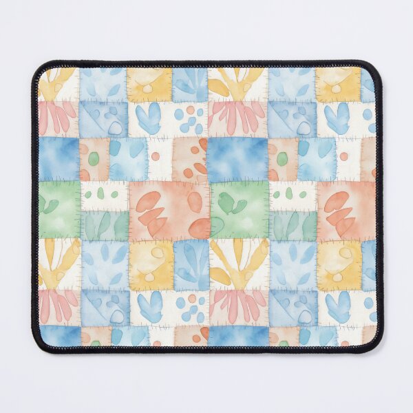 Item preview, Dopamine Style Patchwork Design with Pastel Handprint Motifs and Quilted Texture designed and sold by SplashTastic.