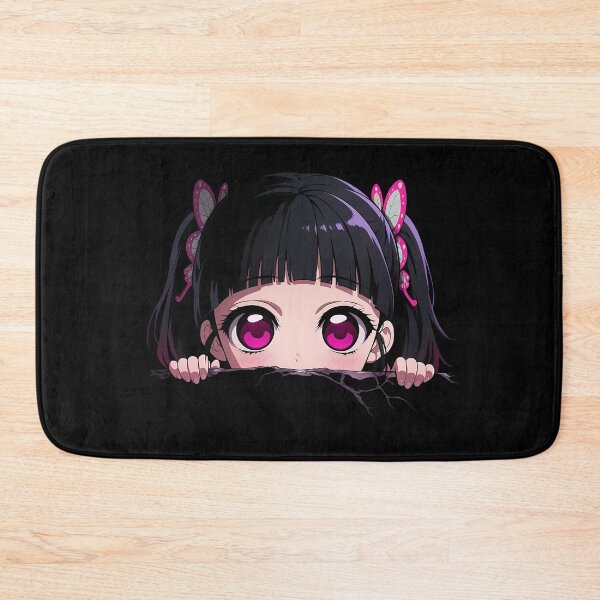 Item preview, Kanao Tsuyuri Demon Slayer Anime Gentle Chibi Peeking Pink Eyes designed and sold by TorbenKuhano.