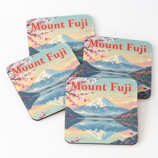 Item preview, Mount Fuji, Japan: Vintage-Style Painterly Travel Poster designed and sold by LSVart.