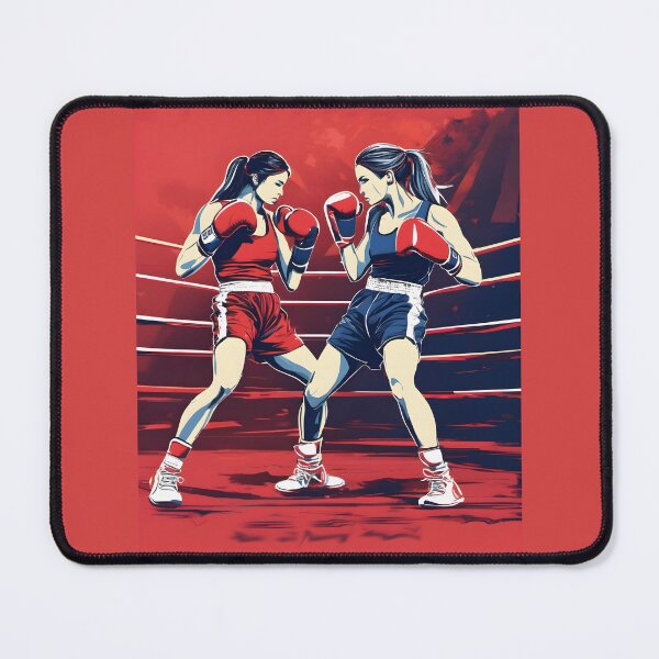 Item preview, women's boxing,  boxers in a fight, bright box, very beautiful girls designed and sold by orthodox-icon.