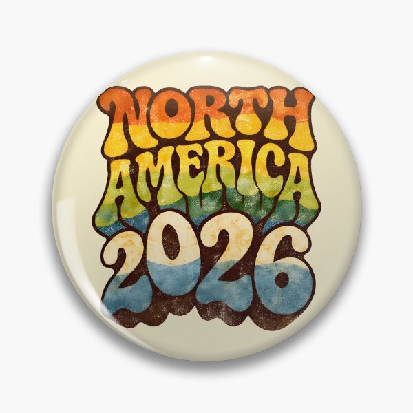 Item preview, North America 2026 Soccer - Retro 70s Groovy Vintage Typography designed and sold by Imaginationbeyond.