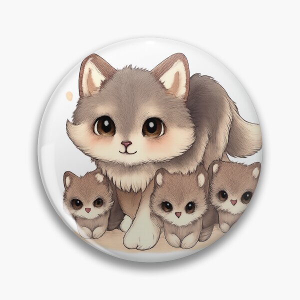 Item preview, Soft Wolf Family – Kawaii Guardian designed and sold by kimkosovo.