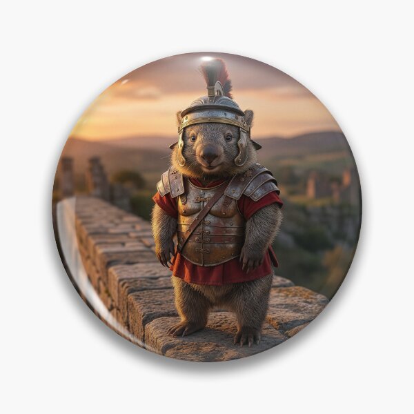 Item preview, Happy Roman Wombat Centurion Guards on Viaduct designed and sold by Tridentulus.