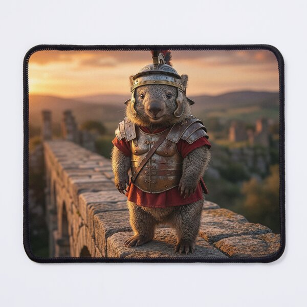 Item preview, Happy Roman Wombat Centurion Guards on Viaduct designed and sold by Tridentulus.