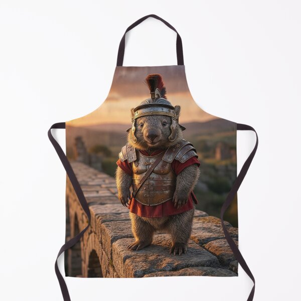 Item preview, Happy Roman Wombat Centurion Guards on Viaduct designed and sold by Tridentulus.