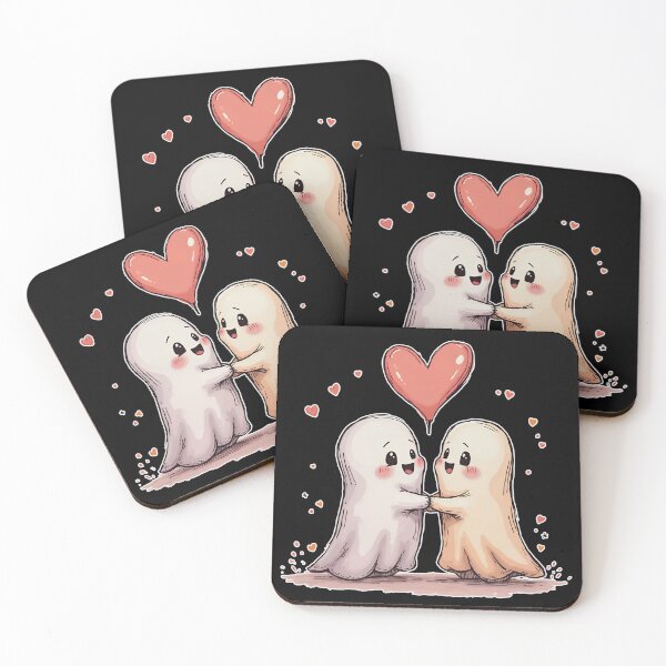 Item preview, Eternal Ghost Love Valentine – Cute Spooky Halloween Couple Art designed and sold by cr6zym1nd.