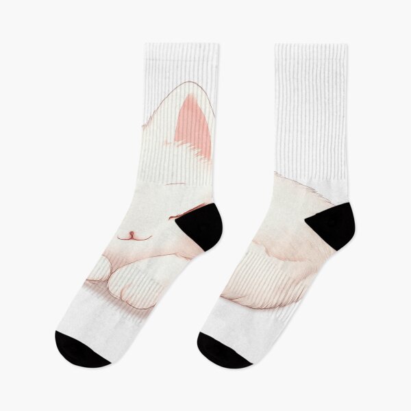 Item preview, Sleepy Kawaii Cat – Calm Minimal Cute Art designed and sold by kimkosovo.