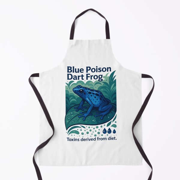 Item preview, Blue Poison Dart Frog Illustration – Toxic Amphibian Wildlife Art designed and sold by WildlifeInc.