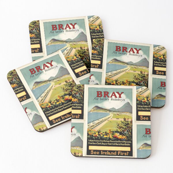 Item preview, Vintage Bray Travel Poster | Ireland Seaside Art | See Ireland First | Early 20th Century Style | Vibrant Coastal Scenev designed and sold by artofuniverse.