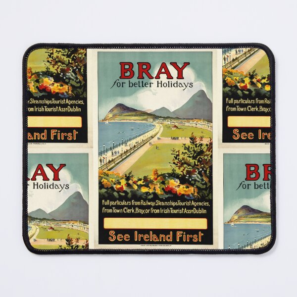Item preview, Vintage Bray Travel Poster | Ireland Seaside Art | See Ireland First | Early 20th Century Style | Vibrant Coastal Scenev designed and sold by artofuniverse.