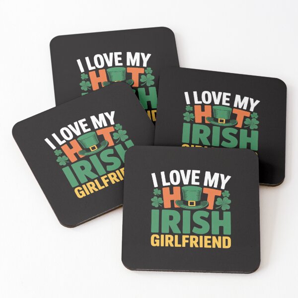 Item preview, St Patrick's Day I Love My Hot Irish Girlfriend Shamrocks  designed and sold by czechascheledu.