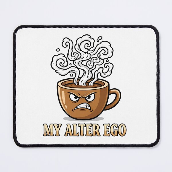 Item preview, My Alter Ego – Angry Coffee Cup T-Shirt designed and sold by LoganDzign.