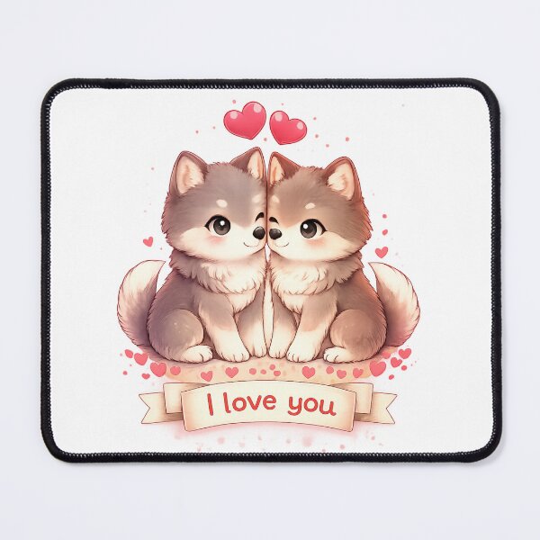 Item preview, Cute Wolf Love Meme designed and sold by kimkosovo.