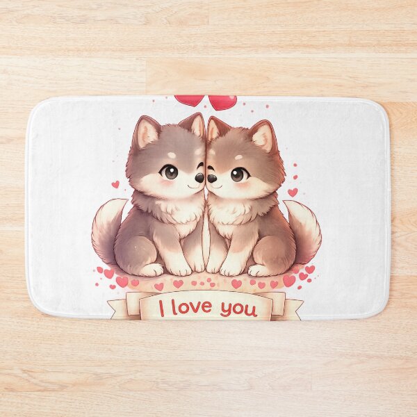 Item preview, Cute Wolf Love Meme designed and sold by kimkosovo.