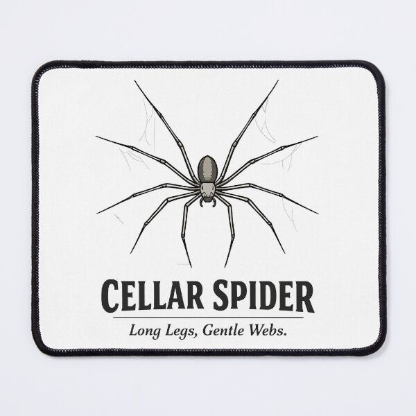 Item preview, Cellar Spider Illustration – Long Legs Gentle Webs Arachnid Art designed and sold by WildlifeInc.