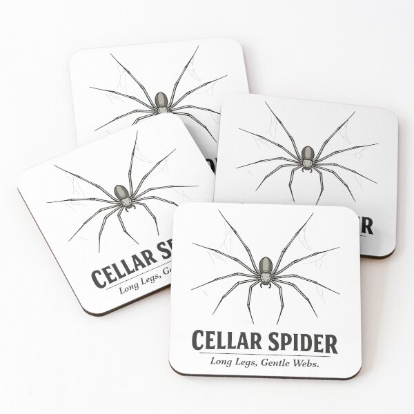 Item preview, Cellar Spider Illustration – Long Legs Gentle Webs Arachnid Art designed and sold by WildlifeInc.