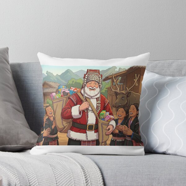Item preview, Thai Akha Hill Tribe Santa Claus Christmas Art  designed and sold by korandkan.