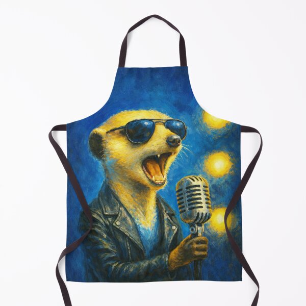 Item preview, Rock Singer Meerkat Meerkat on Stage – Rock & Blues Night designed and sold by jima-art.